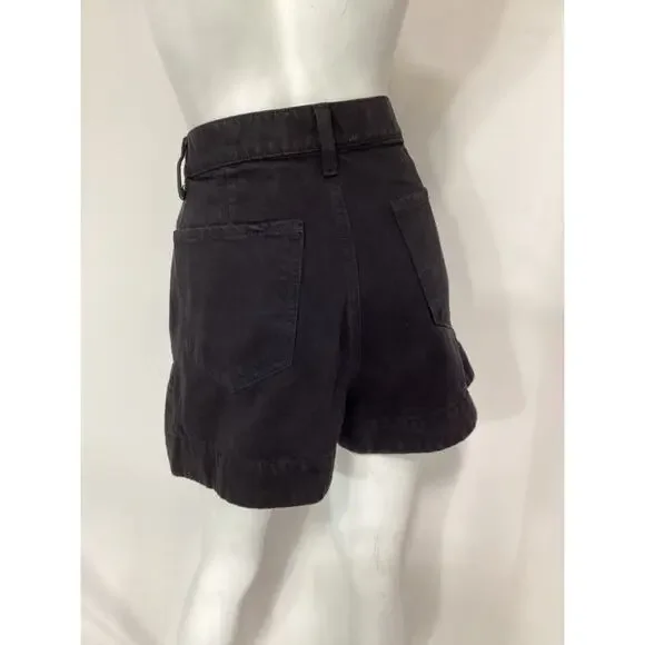 7 For All Mankind Black Denim Tailored Short Size 29